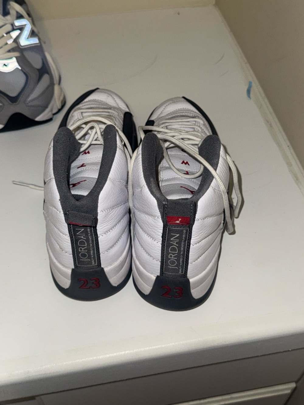 Jordan Men's White, Gray and Red Sneakers